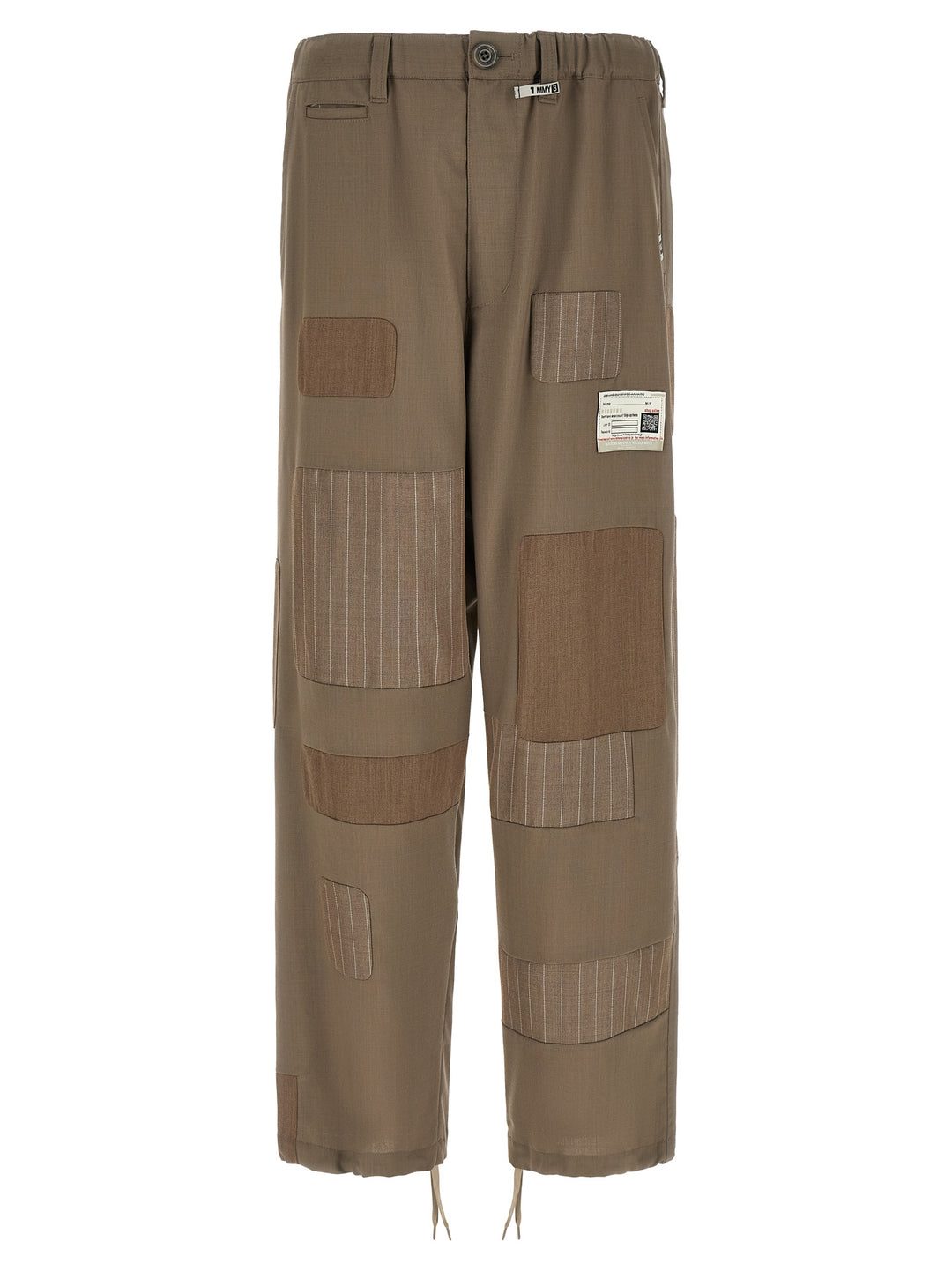 Maison Mihara Yasuhiro Repaired Wool Pantaloni - Beige | d4767bf6a0635df5d9ee56b3eaa95e0632facc43