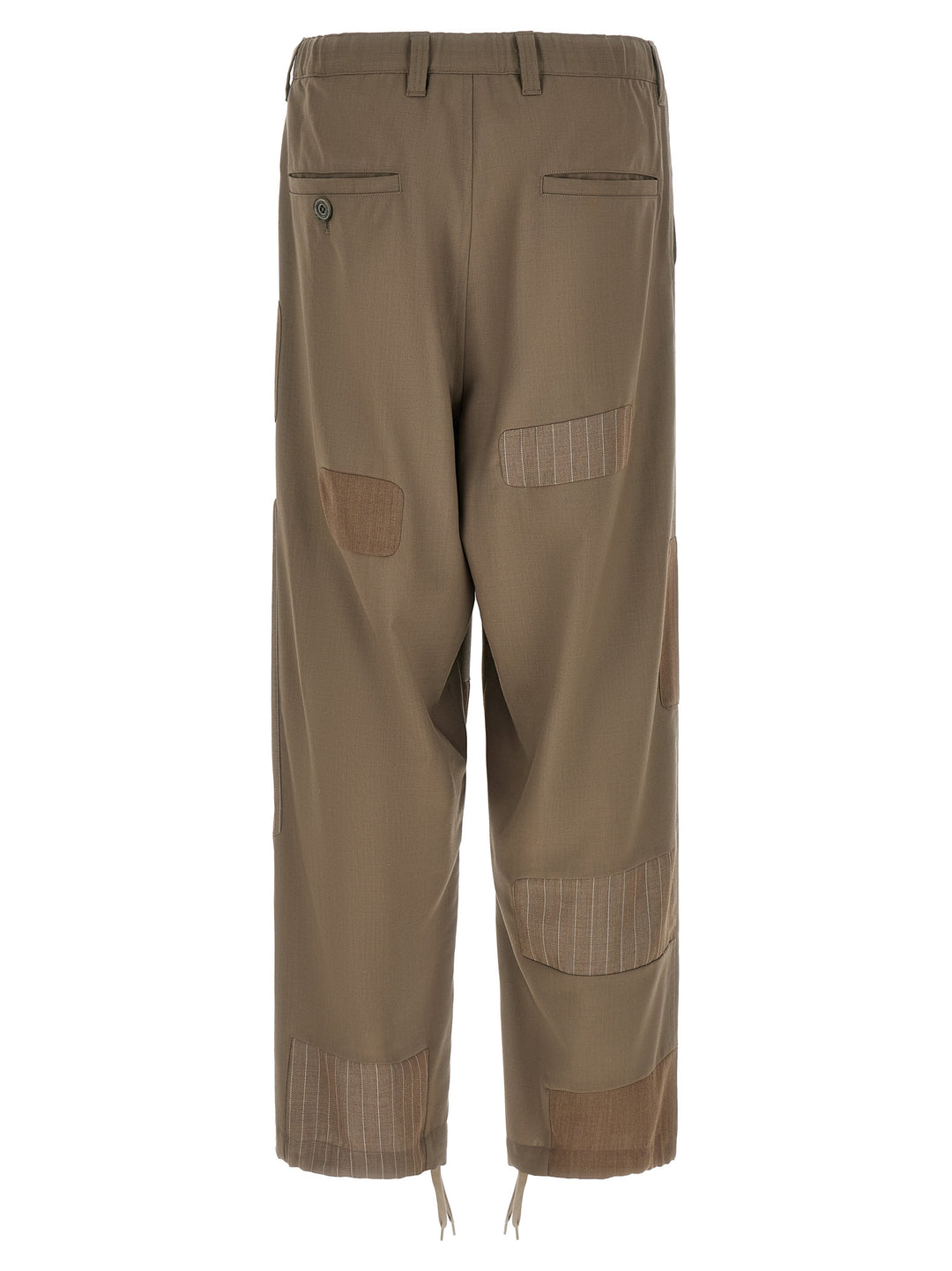 Maison Mihara Yasuhiro Repaired Wool Pantaloni - Beige | e541ddf5fd418f2d091d9a0ba2594f814fce398f