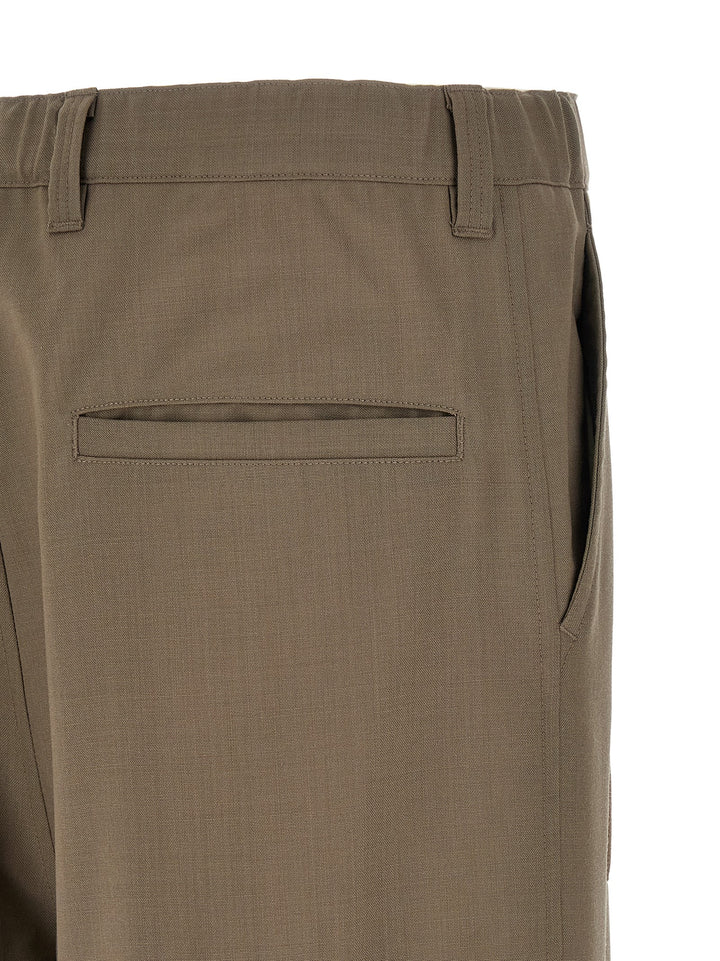 Maison Mihara Yasuhiro Repaired Wool Pantaloni - Beige | c0b76ef5d8133c067a24e37a3ad5cb4dbf8bf27f
