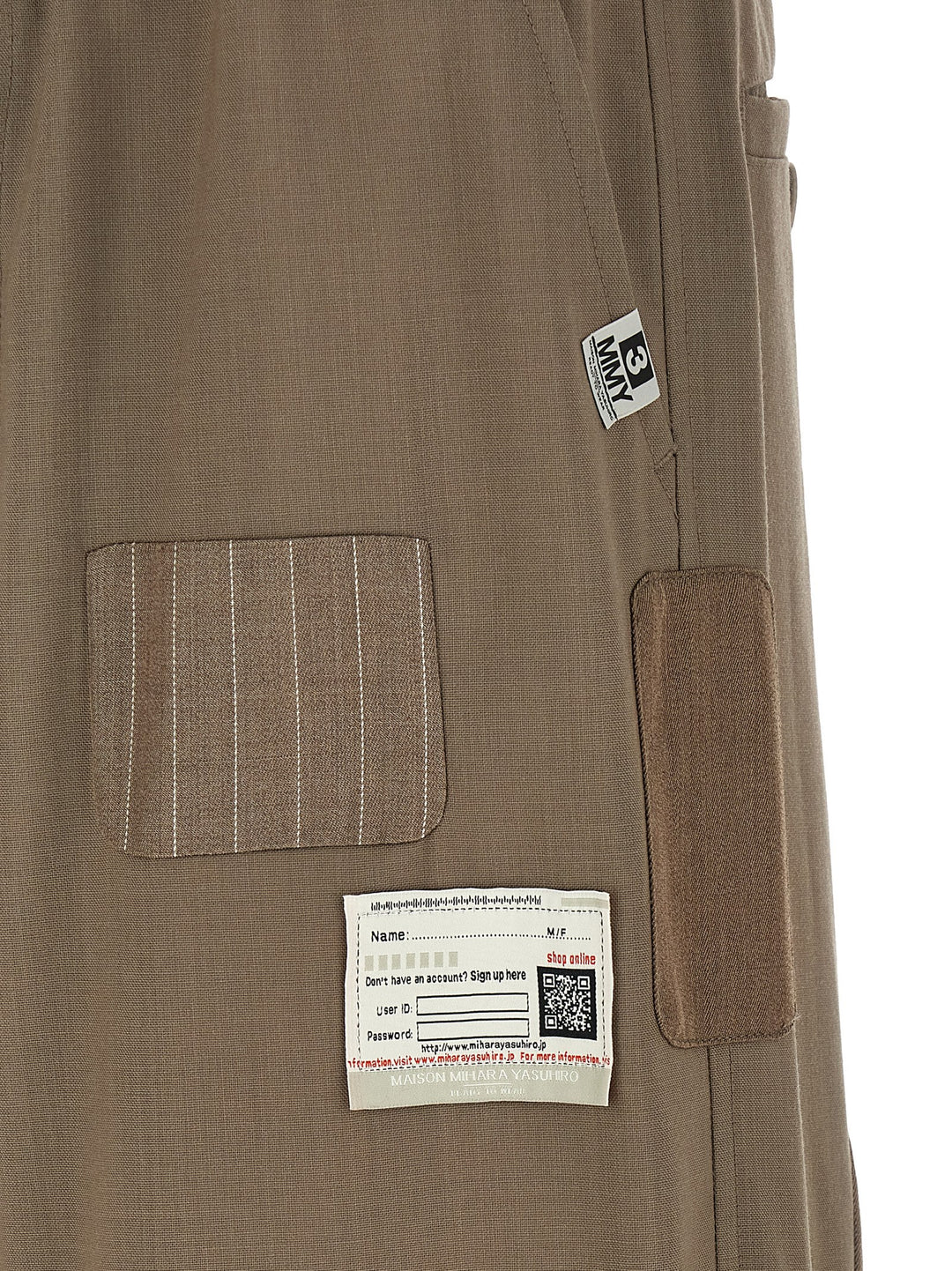 Maison Mihara Yasuhiro Repaired Wool Pantaloni - Beige | d2a130bcfc2a982d4ad9a5b273a7e3f63dcffbea