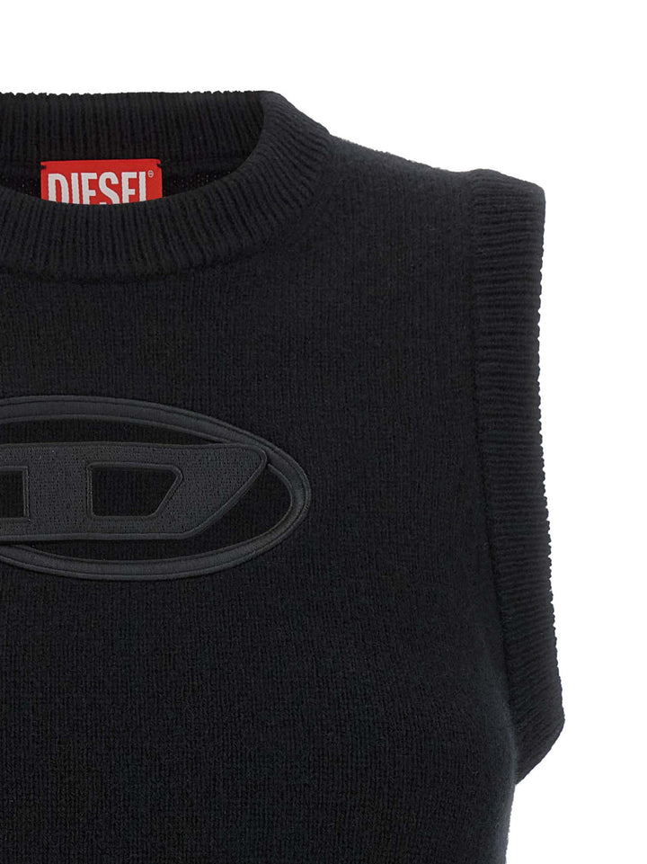 Diesel M-Argarin-Sl Gilet - Nero | 15e6ef262e0d47902e329b17bdeefb518430a7c3