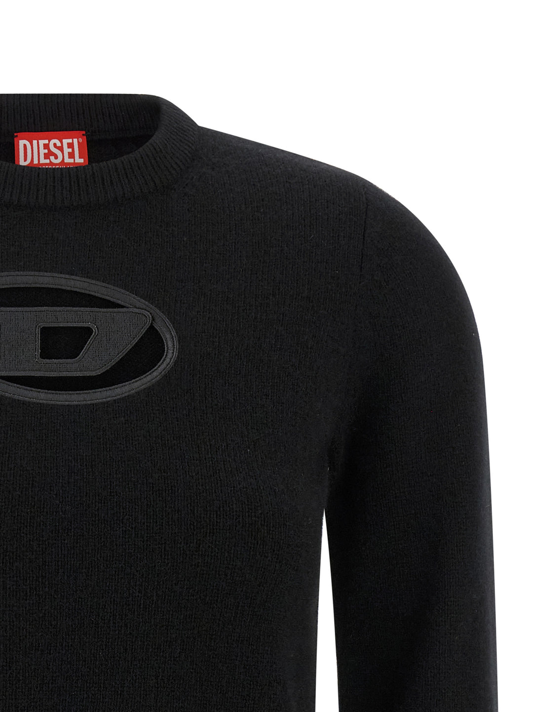 Diesel M-Areesa-Slim Maglioni - Nero | 153a3c2a69730ad04fa970af7557847df82b8c55