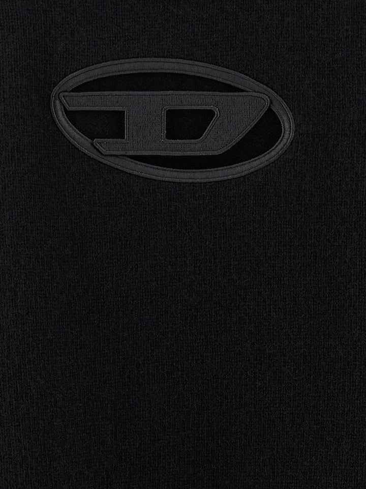 Diesel M-Areesa-Slim Maglioni - Nero | cb33415bb8cadc55fadee8980246e800fad080cd