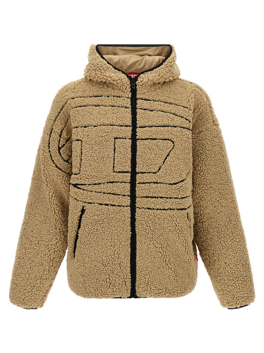 S-Zat Sweat-Shirt Puffer Jackets Beige