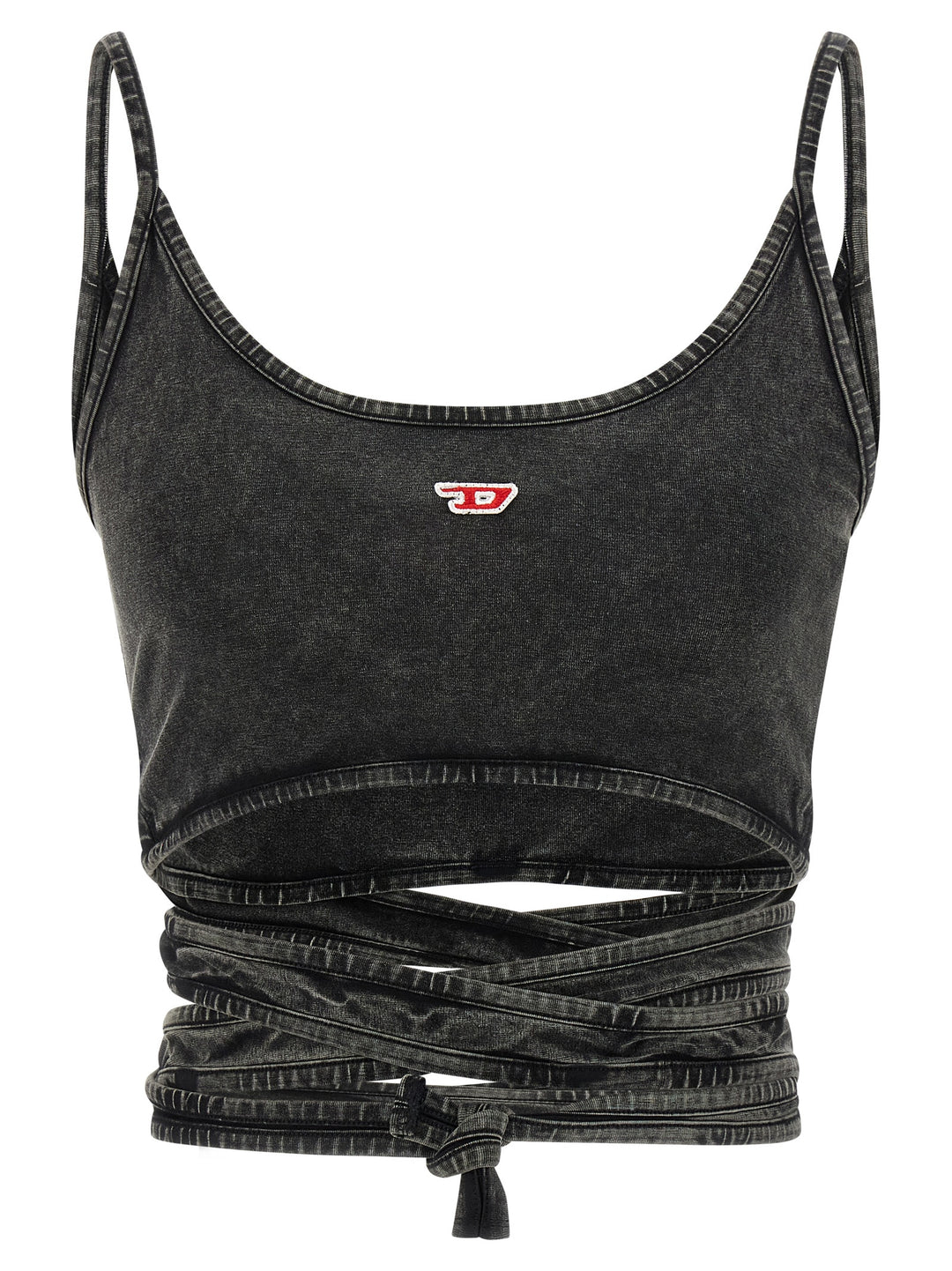 Diesel Leya Tail Top - Nero | 81abd5245d465e158caa576ee2f232f24e77a307