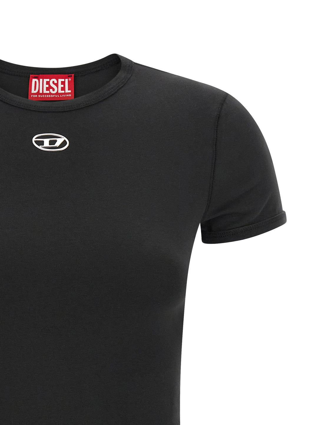 Diesel Uncutieslong-Od T shirt - Nero | 7247bbe142722f55a92061a535c006147a1c82ec
