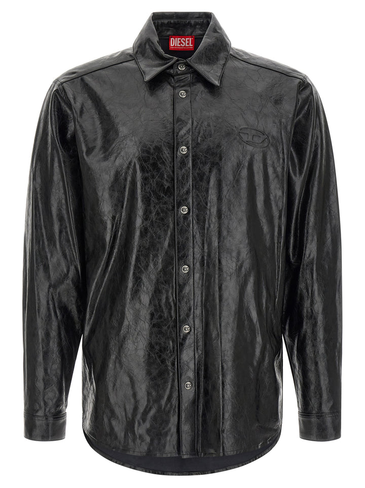 Diesel S-Simply-Qmbu Camicie - Nero | a1f3eaa8a5c4eba446e8b2cf15a72a5ddb27d891