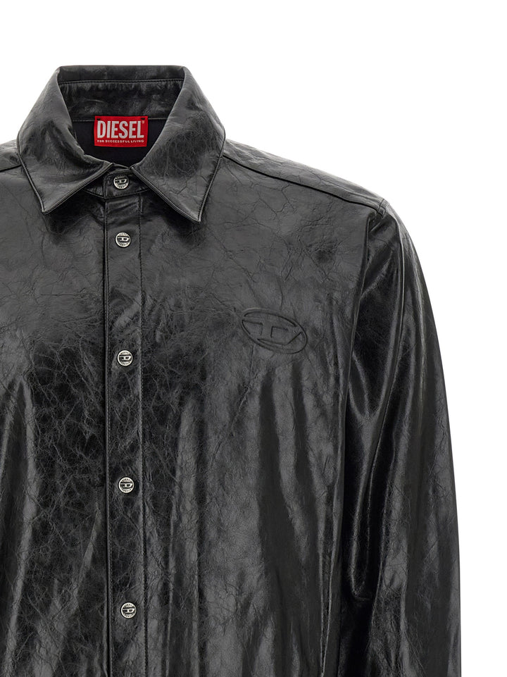 Diesel S-Simply-Qmbu Camicie - Nero | 231e9ff660abc8a482815d941a329d75b25c5c9a