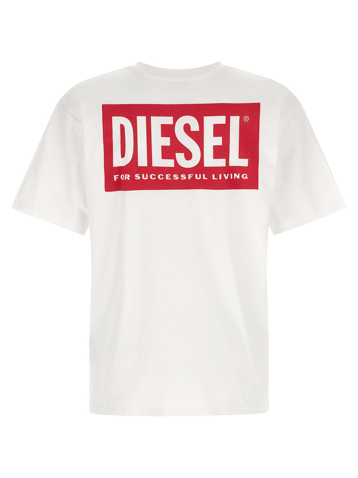 Diesel T-Boxt-Bisk T shirt - Bianco | edb9f88fa814a43c2387ddcc253a34813764c929