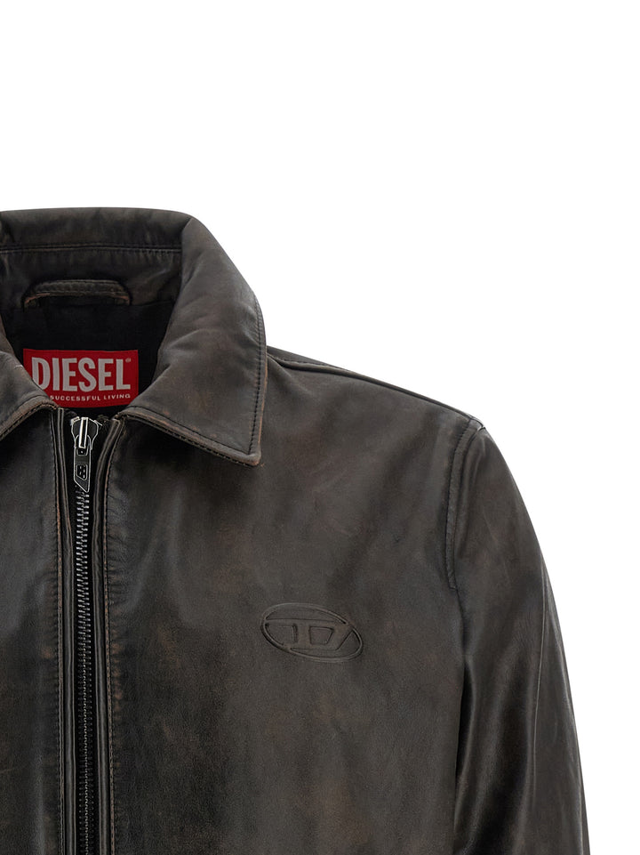 Diesel L-Amar-Wrd Puffer Jackets - Marrone | 2cf1b67d495a5b16a3eb57e2ff371693f844526c