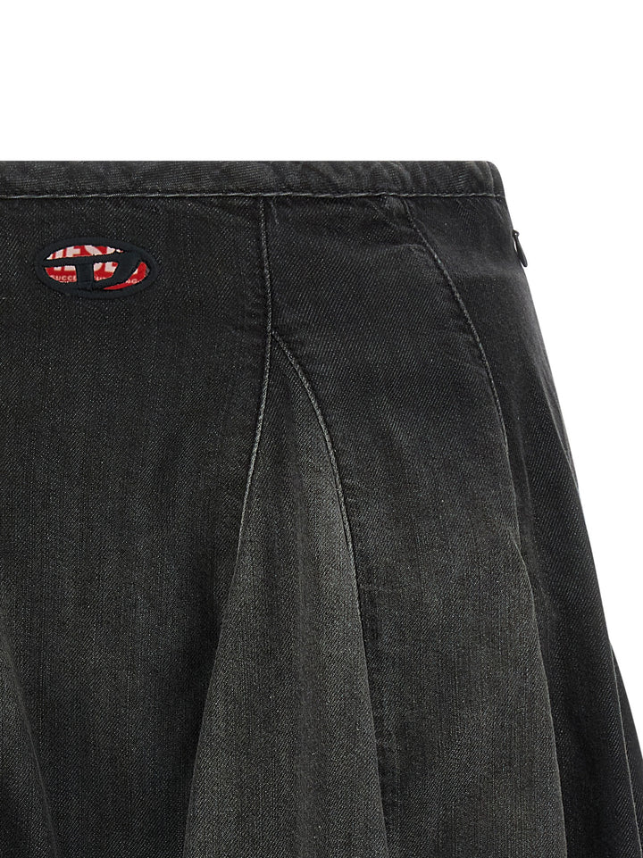 Diesel De-Spiki-S Gonne - Nero | 7088f3995f314609d5052b15b50ecc0606cf9884