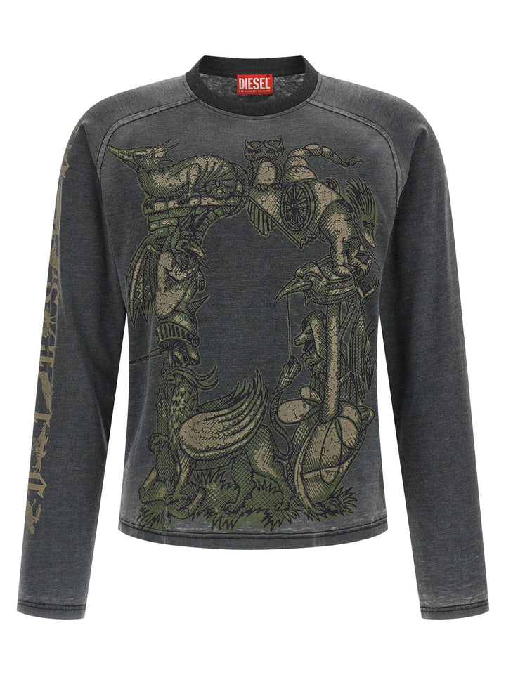 Diesel T-Jori-A T shirt - Grigio | 06727a2e980d37057b78fba8412192d732d3f7b1