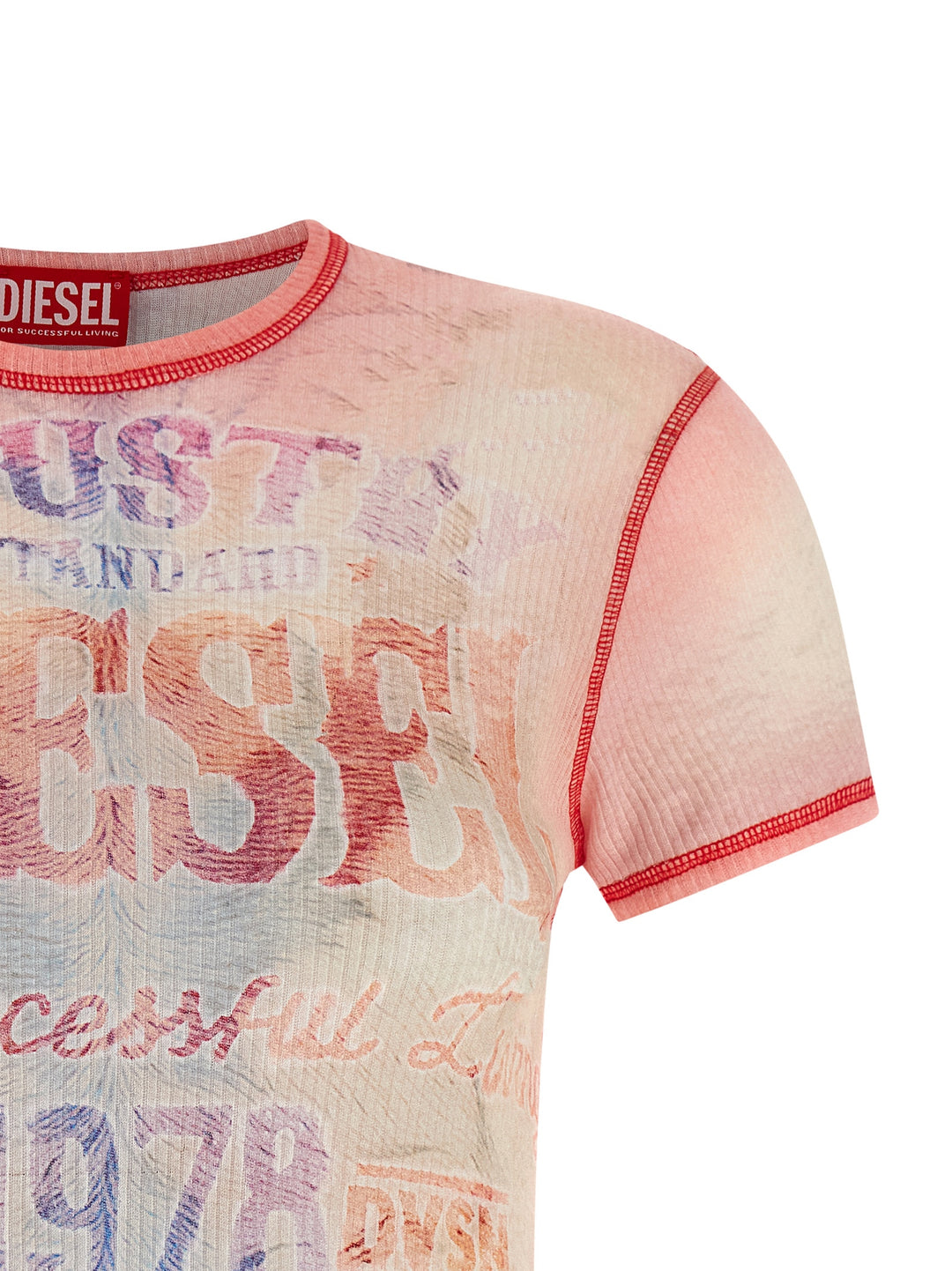 Diesel T-Iana T shirt - Rosa | 75b6448cffd2426c32a2847ebd35e2e8398ba07d