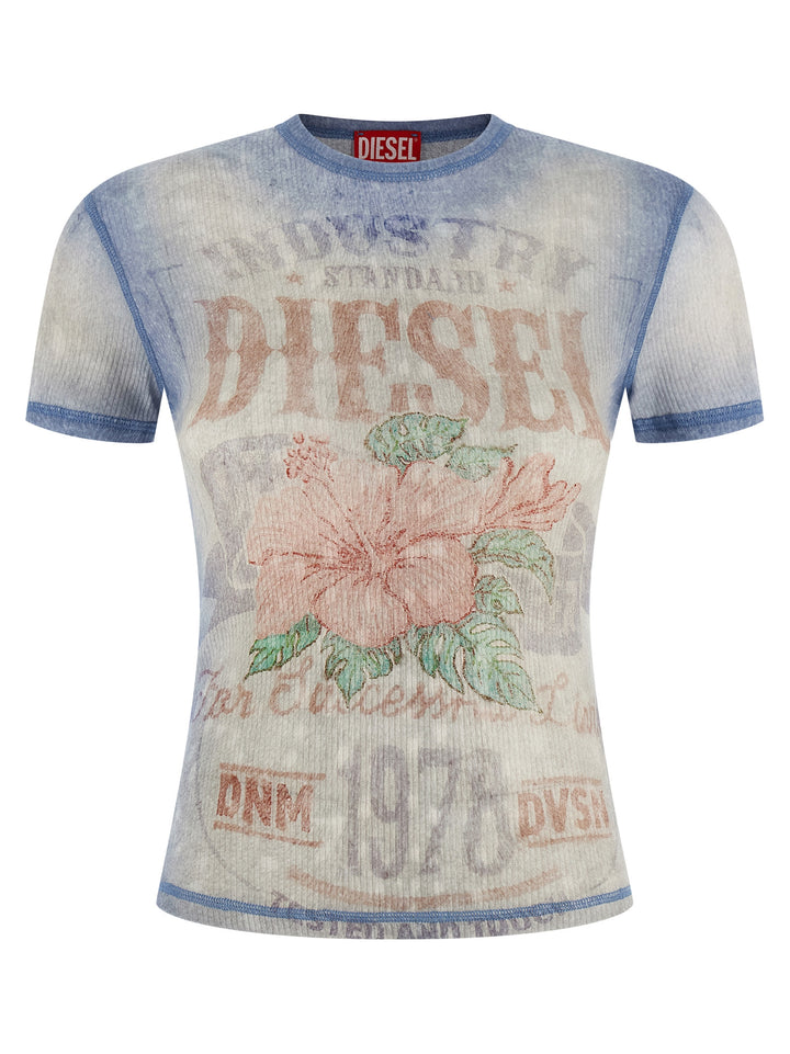 Diesel T-Iana T shirt - Celeste | a587e69eea58d228bd7336e268390272b4289a48