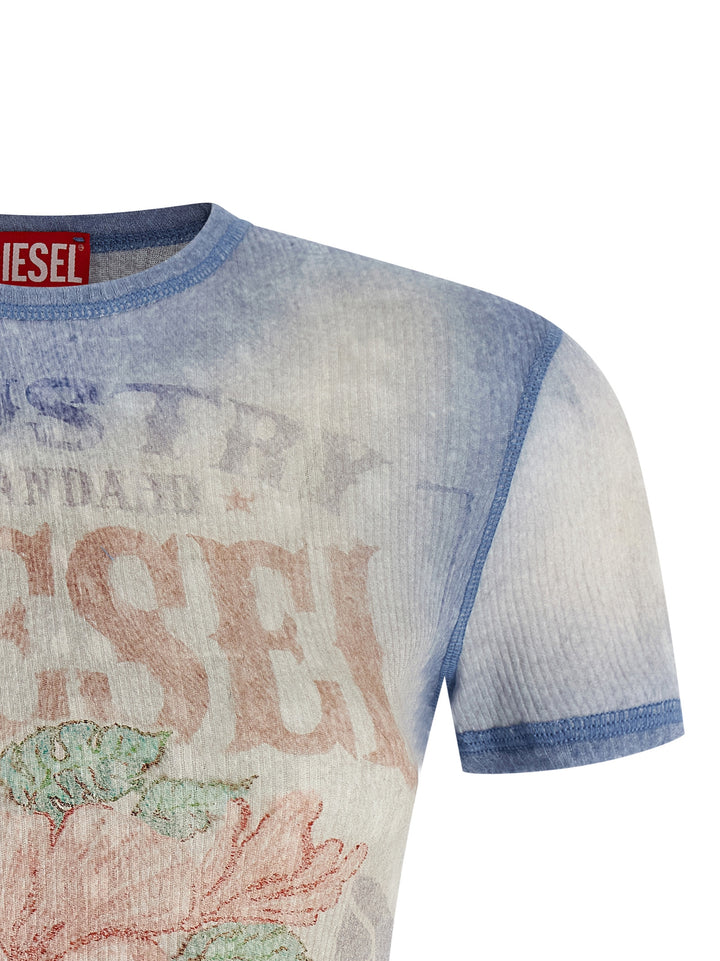 Diesel T-Iana T shirt - Celeste | d255d0bed925d3eb91342b391cbf579d52ee1d96