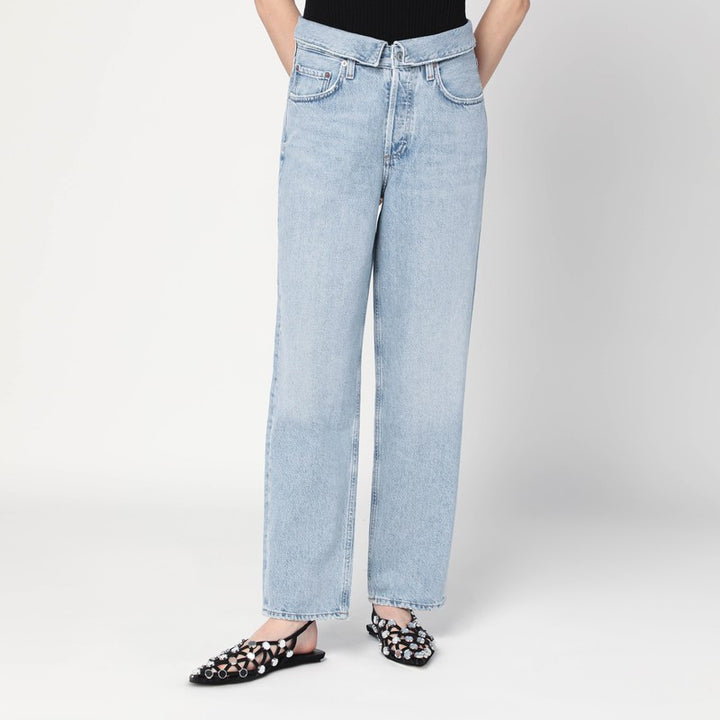 Agolde Pantaloni - Celeste | 0e574604c3a62a05a42c0f5f40c3296699886cc8