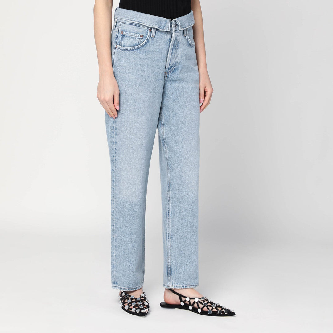 Agolde Pantaloni - Celeste | dfd9db25ffbcbc79dadbbc6e46dad11dbe29feee