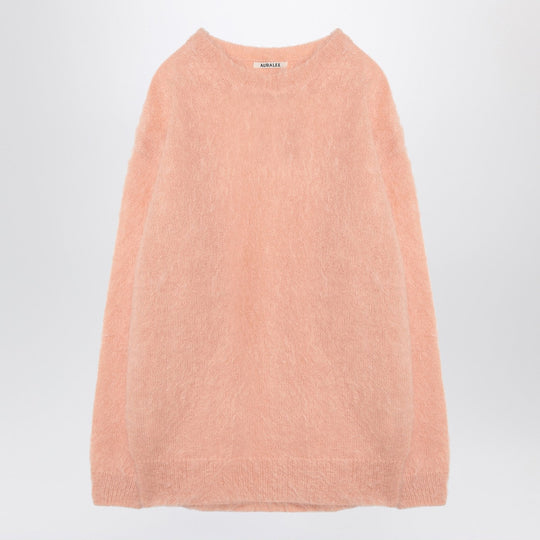 Pink Mohair And Wool Jumper