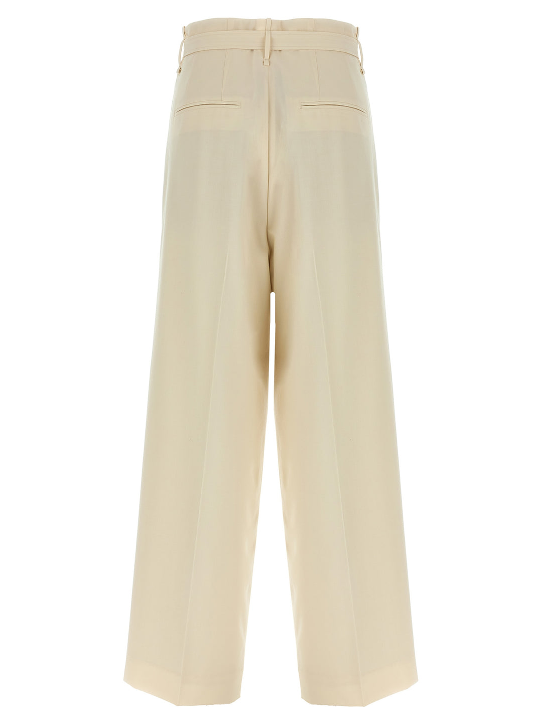 Auralee Wool Pantaloni - Beige | 90e42025a5893bd7177d8037dc4d07a86ef8e152