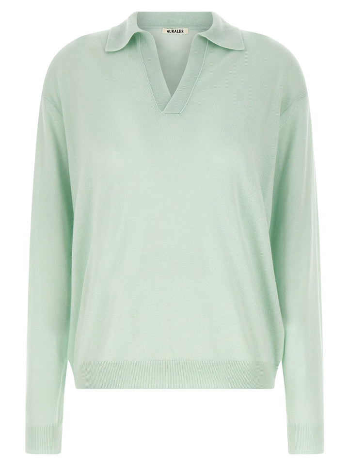 Auralee Silk Cashmere Sweater Maglioni - Verde | 64bd47d40d425235aec46eacac739e73c06973fd