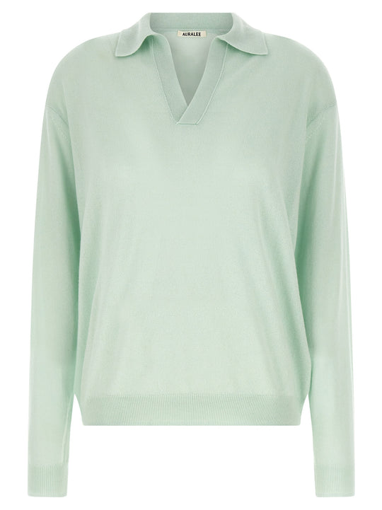 Silk Cashmere Sweater Maglioni Verde