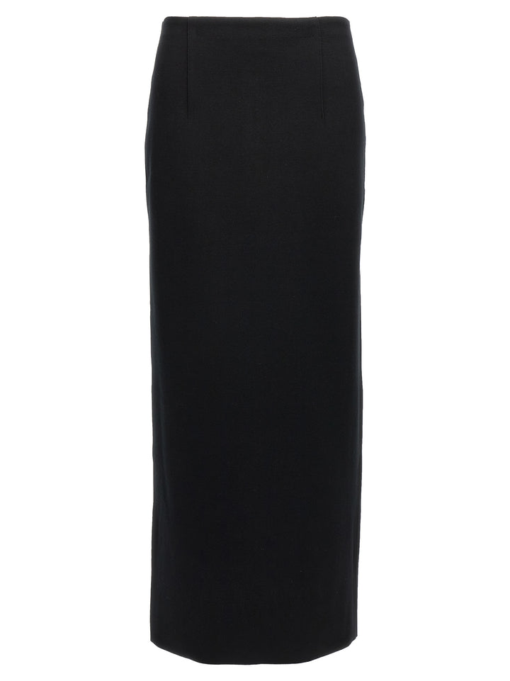 Auralee Double Face Knit Skirt Gonne - Nero | a3e6b363e7845bc4ad3c9119230b5a8db9c7d517