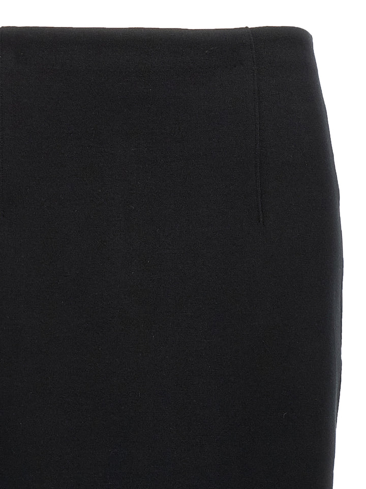 Auralee Double Face Knit Skirt Gonne - Nero | e1e03aad9682121b729f64f02bf5e14f68c50d05
