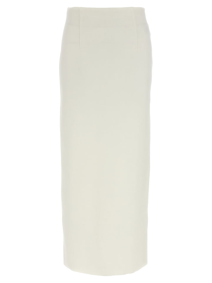 Auralee Double Face Knit Skirt Gonne - Bianco | 61e8a33b6c50912bc9a4b2a1e9d7cfa0023a997b