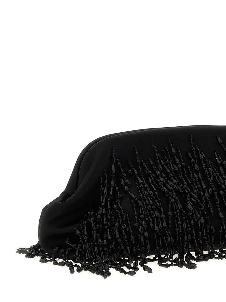 Alberta Ferretti Satin Clutch - Nero | cce7e50bcbf0124da2ac77c1ae43c401b24324d1