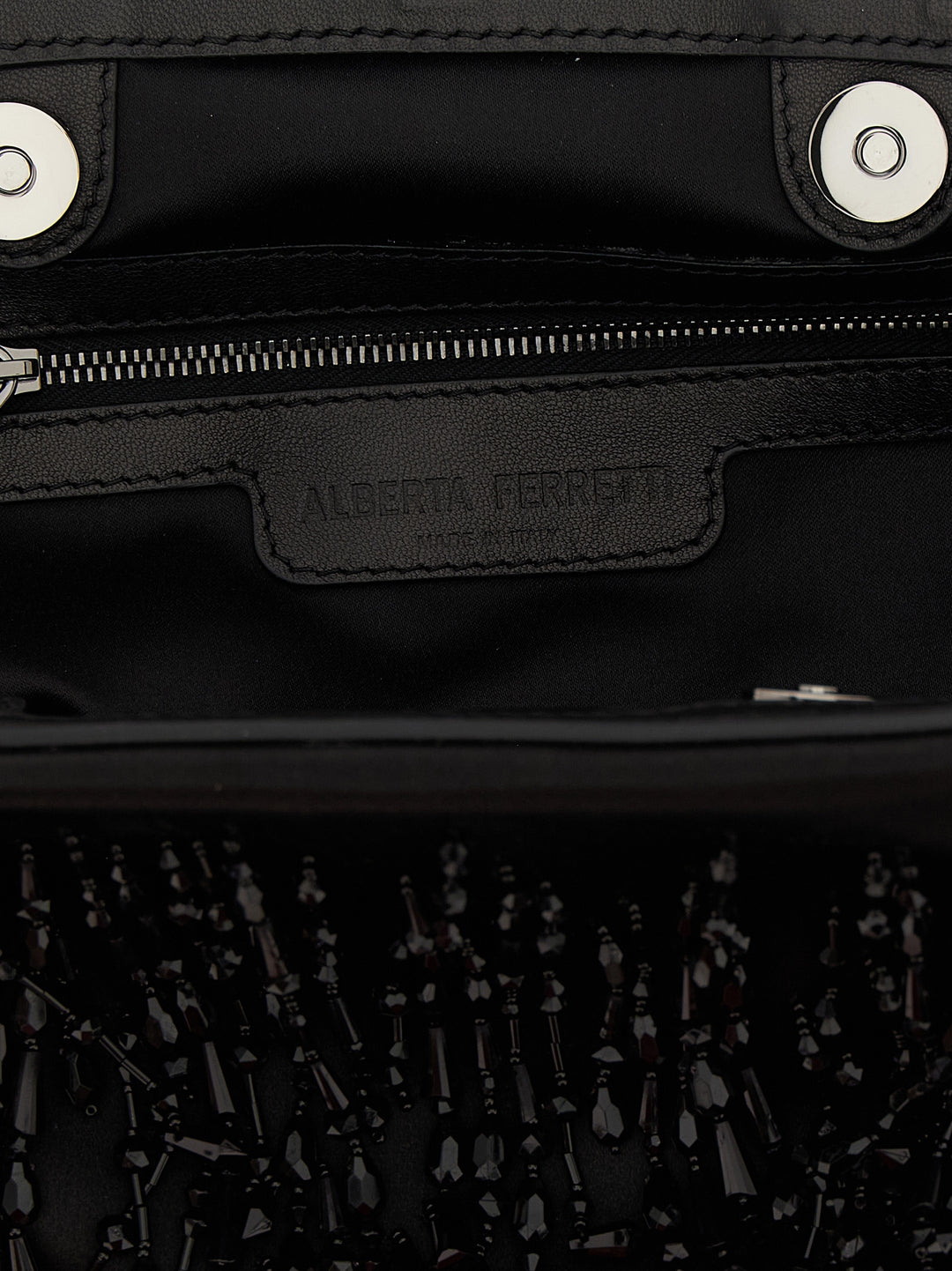 Alberta Ferretti Satin Clutch - Nero | 05a5a17ba524a82c65330c3f8ef8873a388a474c