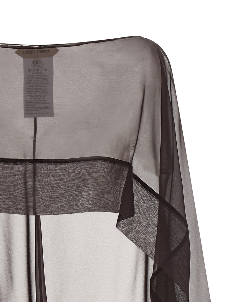 Alberta Ferretti Chiffon Scarf Sciarpe - Marrone | c24e952ece061e735449fe86cae24c70efcf43b7