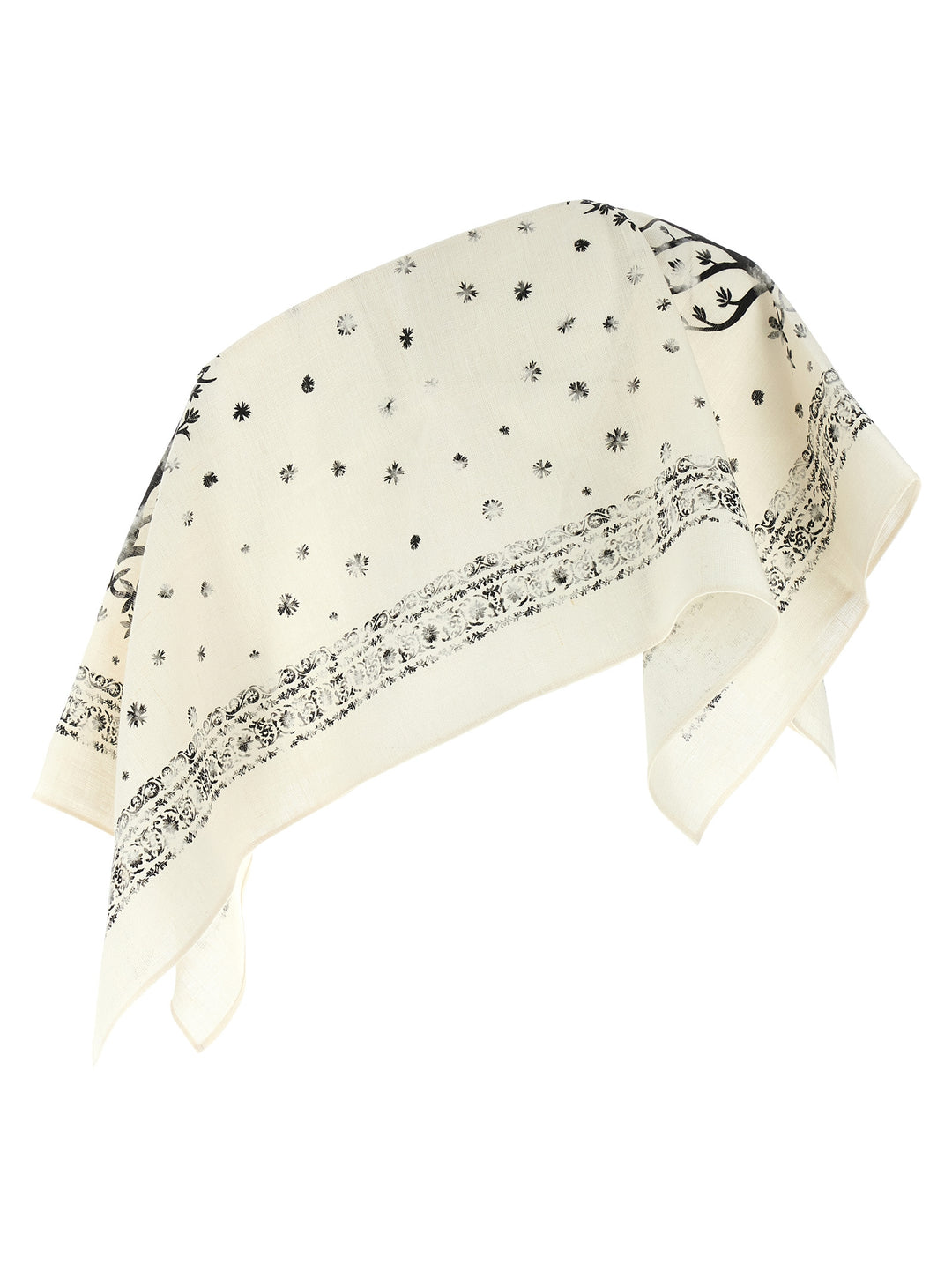 Alberta Ferretti Hood Top Top - Bianco/Nero | 6272df857778ce2e54d92de57a2062e3f48572be