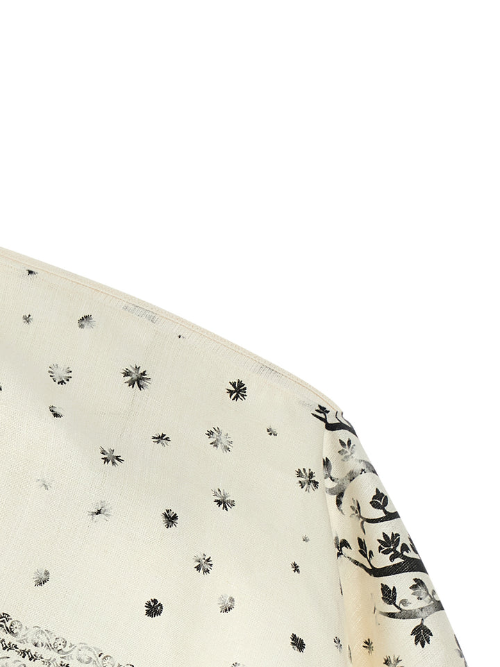 Alberta Ferretti Hood Top Top - Bianco/Nero | a606ac42a40e26c9a7350beca828b117639cb450