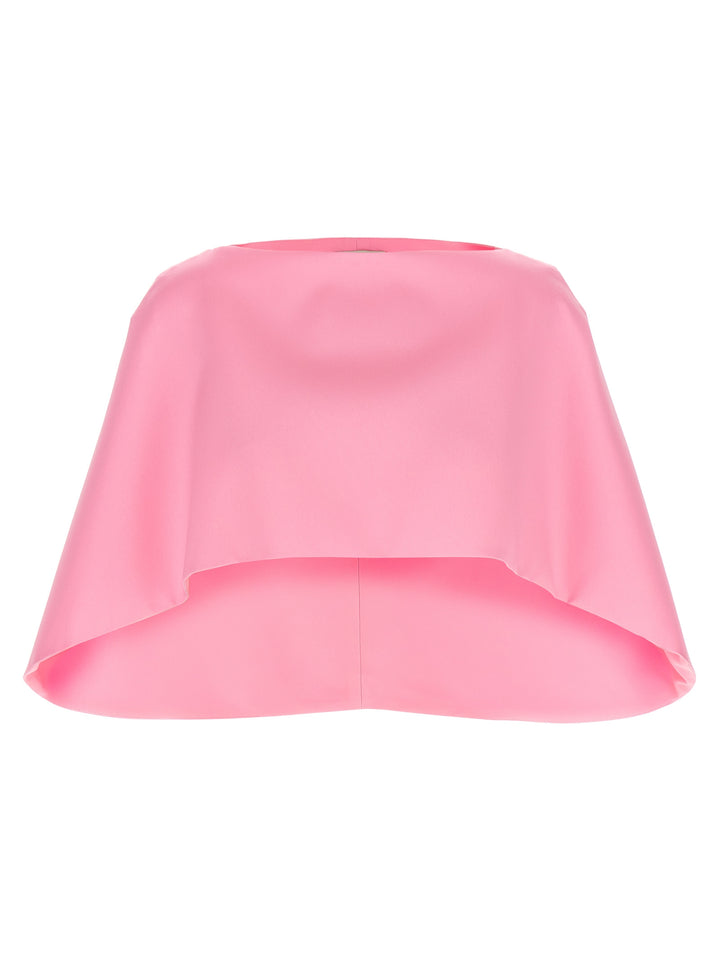 Alberta Ferretti Cropped Mantle Mantelle - Rosa | a2a98ab3a071869b9f8fcc10272016204a0d0e8f
