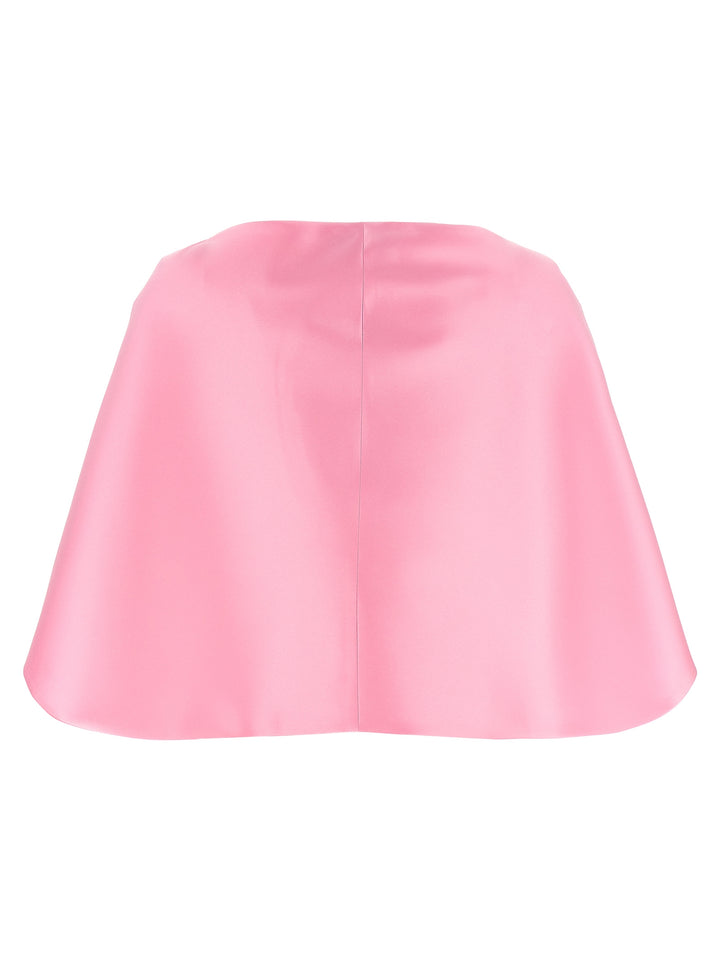 Alberta Ferretti Cropped Mantle Mantelle - Rosa | d24979f6ab9f4e633c97fc9b614cd2a73616c3af