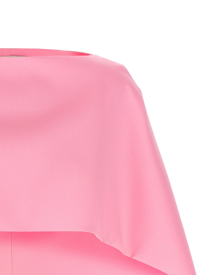 Alberta Ferretti Cropped Mantle Mantelle - Rosa | b86366b34a8d4933fcae46121a855d328ded4139