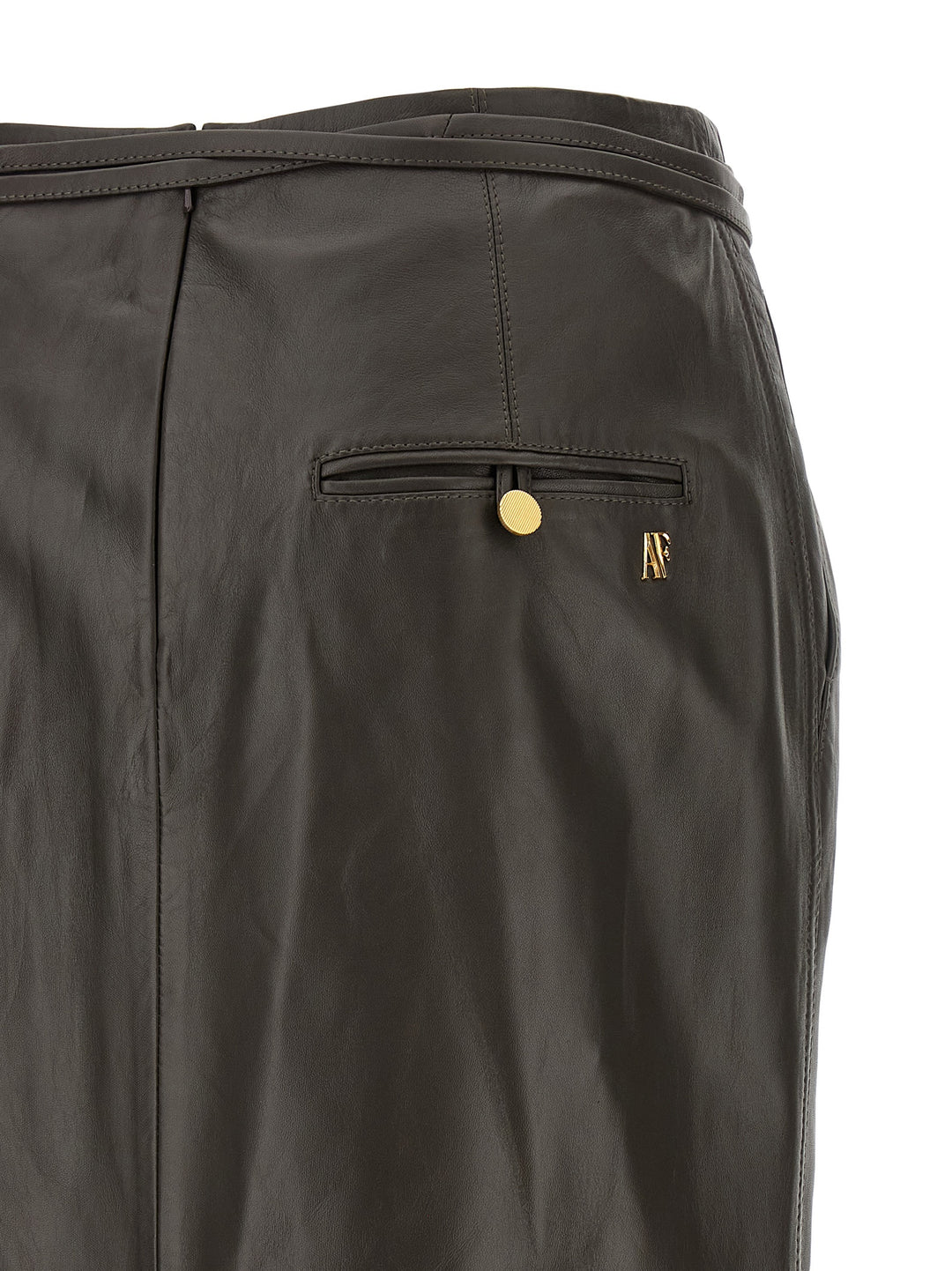 Alberta Ferretti Leather Skirt Gonne - Marrone | 05e0e67bb8501a9a7396e376d25a868b0f0b0fb5