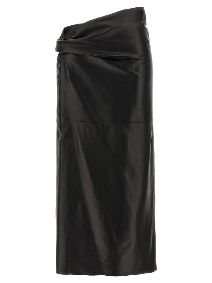 Alberta Ferretti Plongé Nappa Skirt Gonne - Nero | 1ffb0597a0324e9c373a439c7bfdf0029c30118f
