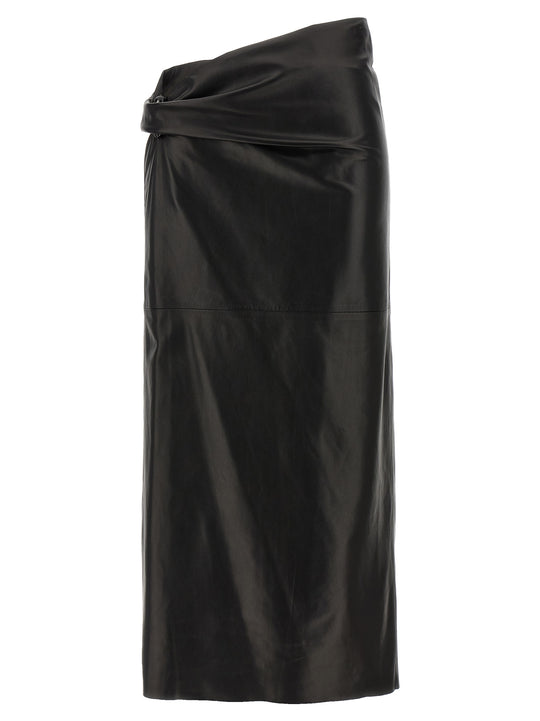 Plongé Nappa Skirt Gonne Nero