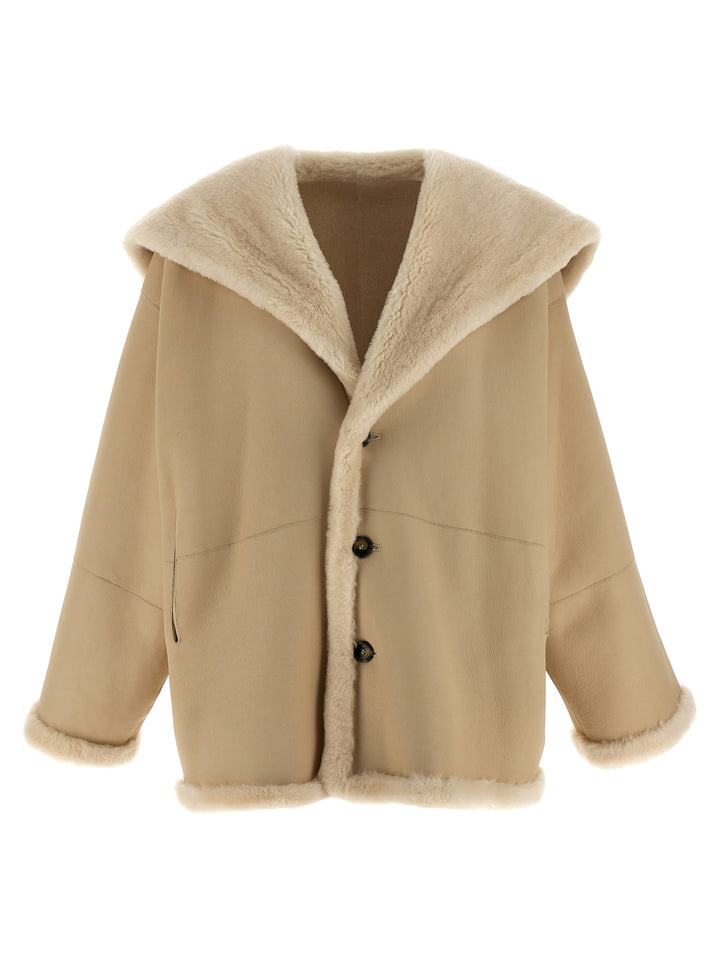 Alberta Ferretti Reversible Sheepskin Pellicce - Beige | 5f1b5d6d30b84fded6a5b1e69614c2f834229d34