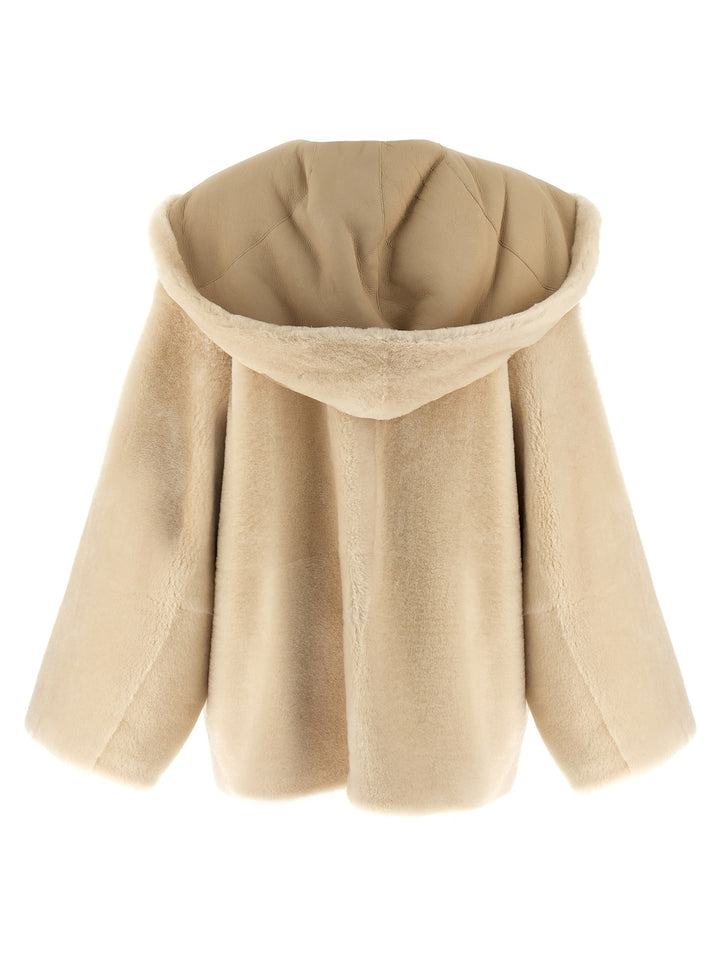 Alberta Ferretti Reversible Sheepskin Pellicce - Beige | 43538b60286852d8a5c36997c7cee7965c3d3fa1