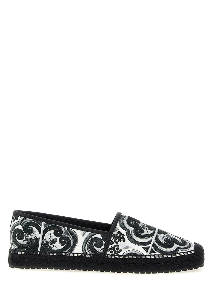 Dolce & Gabbana Maiolica Flat shoes - Bianco/Nero | 24c04fb1fe18a527b1d9c9065cdd1ccda926d9df