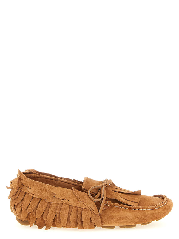 Suede Mocassini Marrone