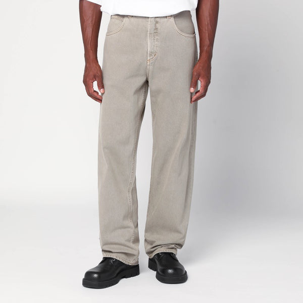 Beige Jeans In Regenerated Denim