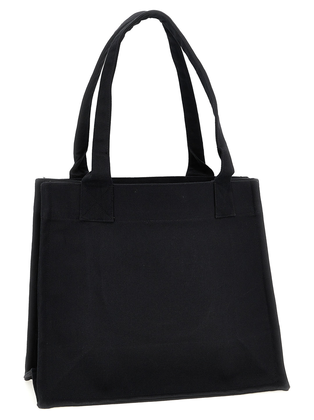 Ganni Large Easy Shopper Contrasted Logo Tote - Bianco/Nero | 7259c60b6655ea840bfcf6a7aeb6f4cd29697663