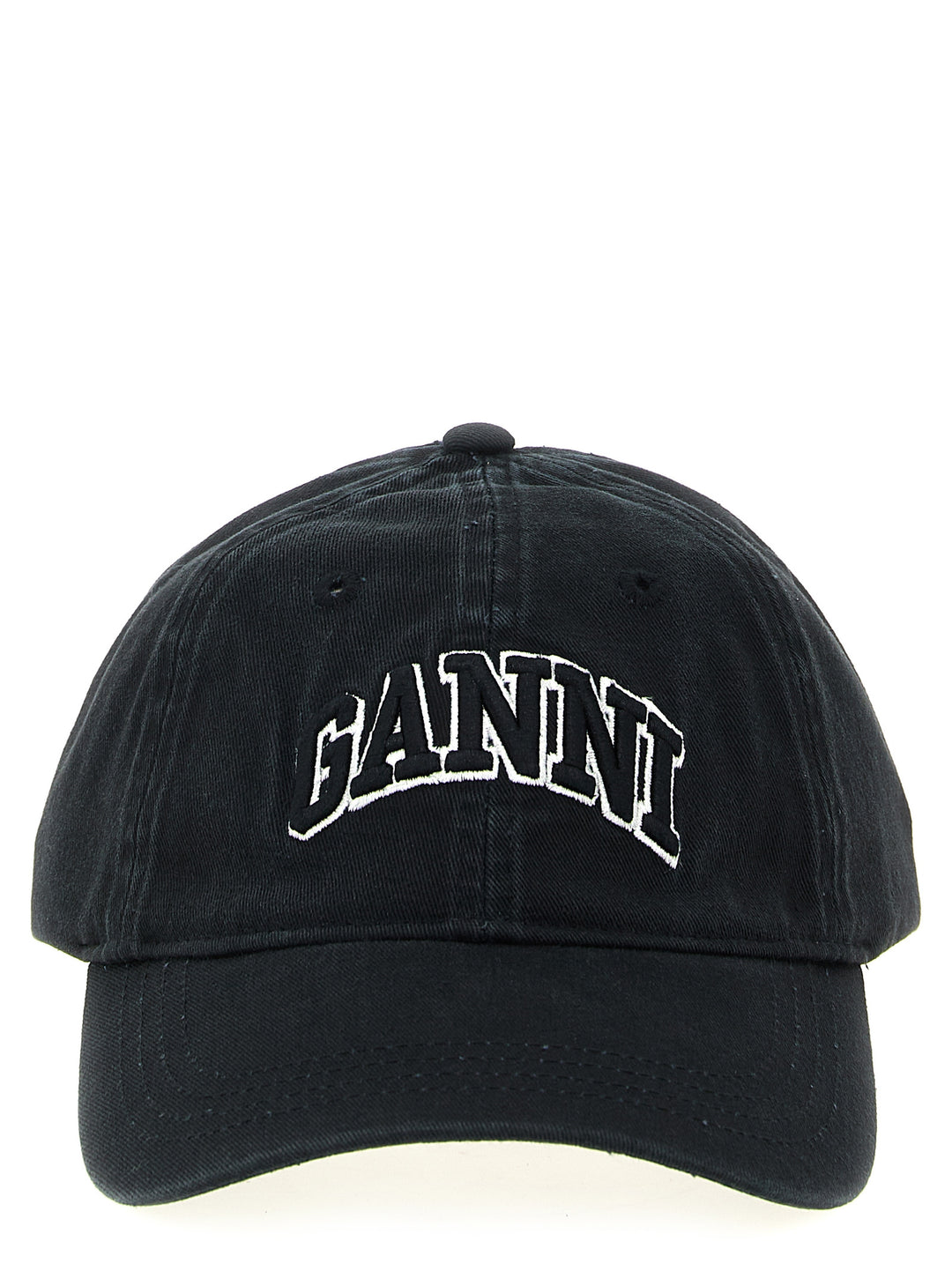 Ganni Canvas Cap Cappelli - Nero | 62a37eaac55b80d69f5696b1b9b6575cf6649814