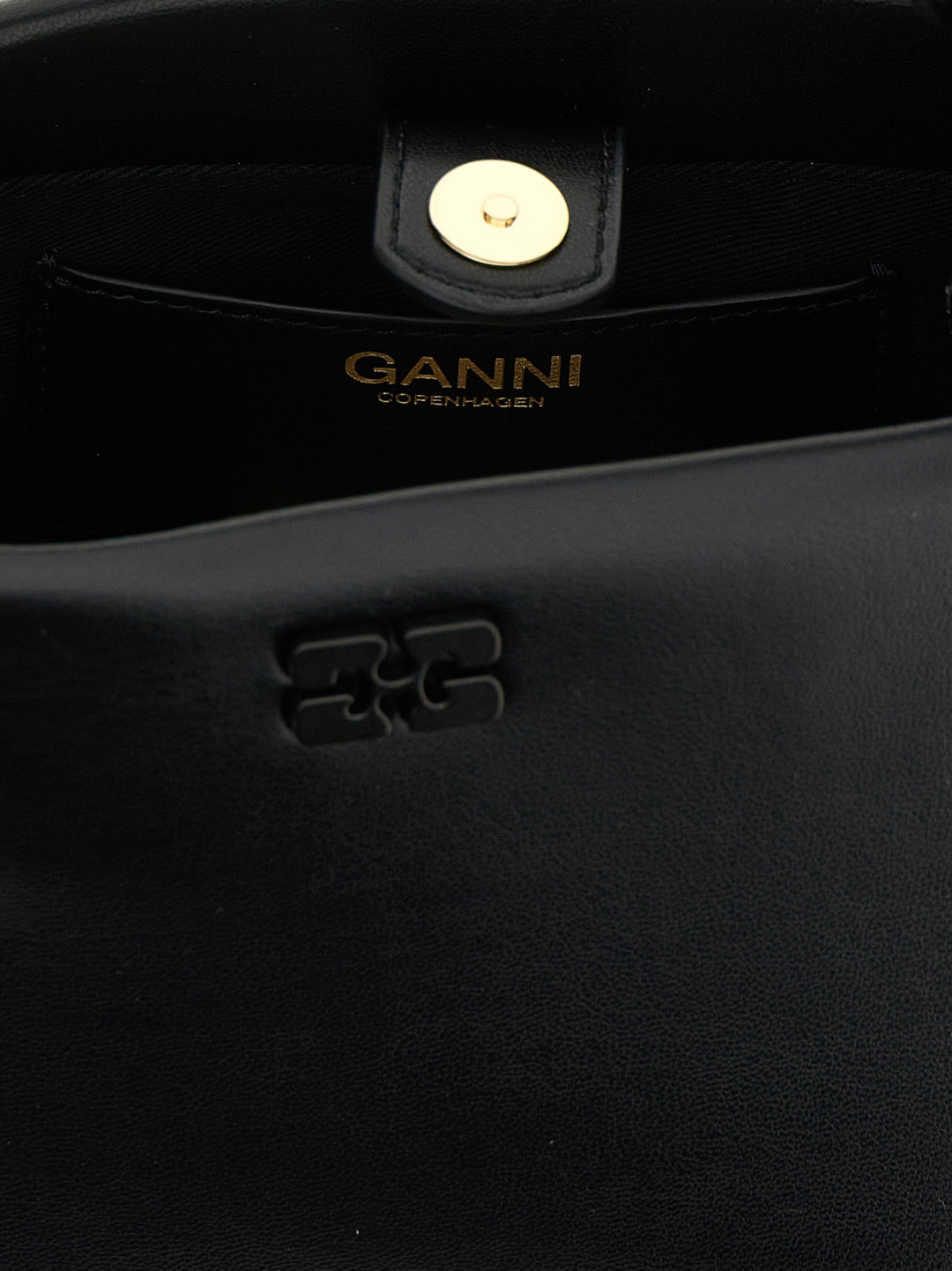 Ganni Bou Bag Mini Borse a Mano - Nero | 859da9fe4c69ee997f9e00a410709e76ed41b949