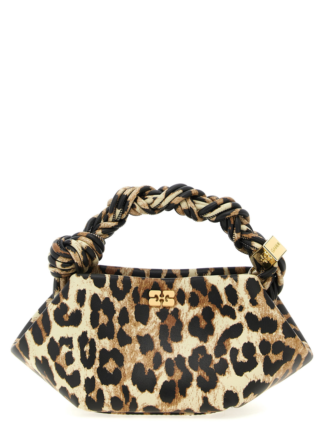 Ganni Bou Bag Mini Leopard Borse a Mano - Multicolor | 570f2558466e93bab7cdd79a9fef8205776c7833