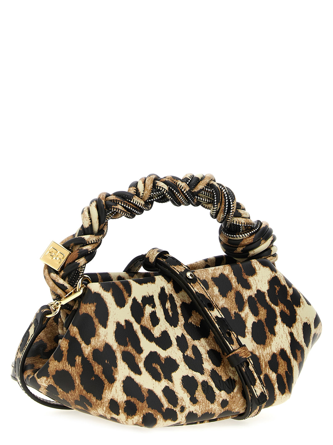 Ganni Bou Bag Mini Leopard Borse a Mano - Multicolor | 2cdc307b62af63af9addb708a3c976facd014243