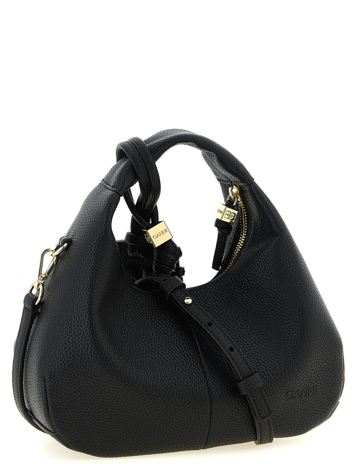 Ganni Mini Hobo Borse a Mano - Nero | b71f5ce582661f8c6585a4291d721d69d4f2131f